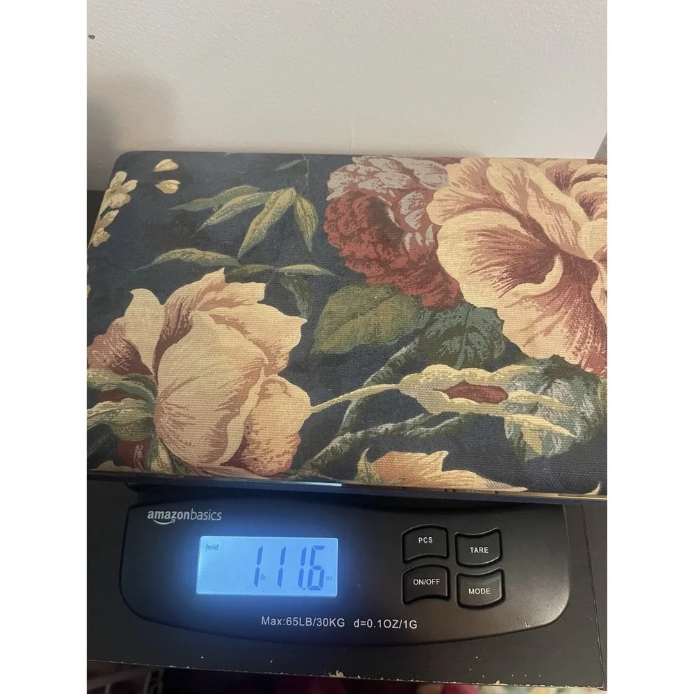 Vintage Floral Jewelry Box Travel Hard Case With Mirror